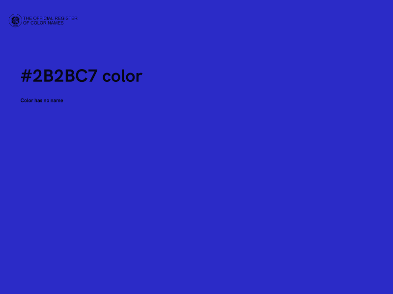 #2B2BC7 color image