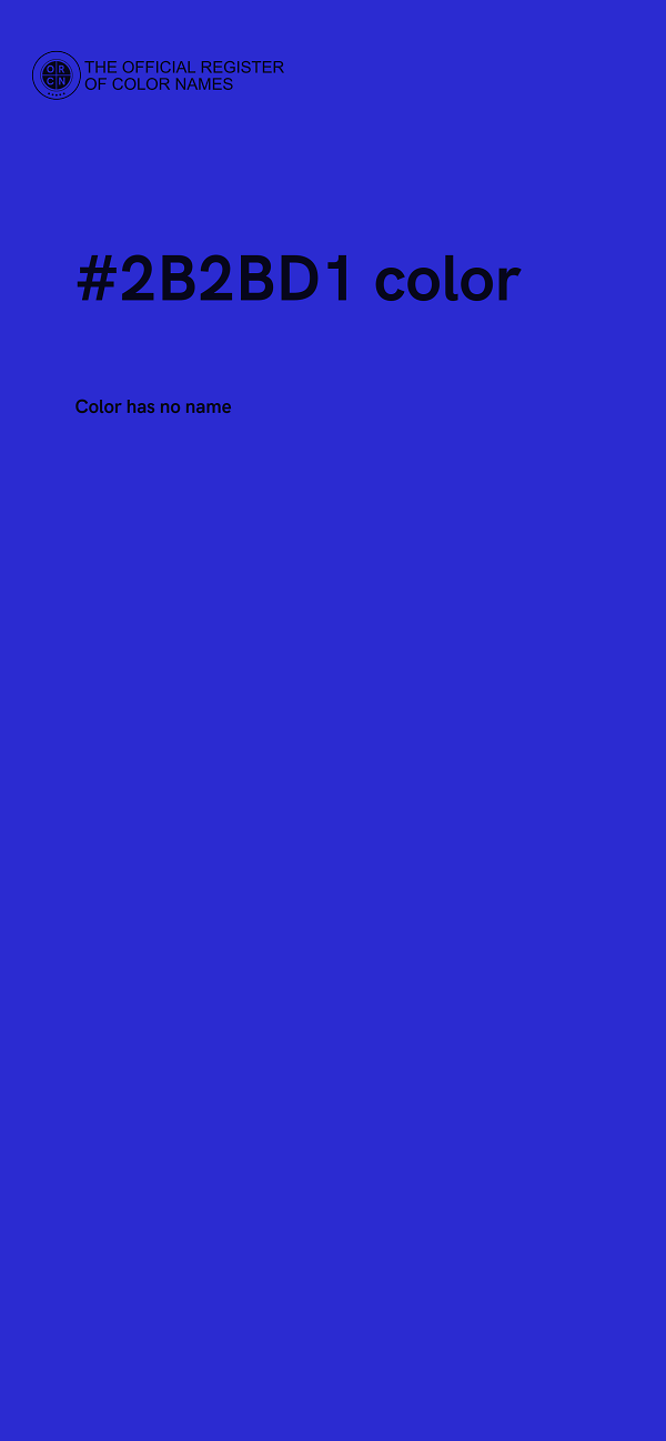 #2B2BD1 color image