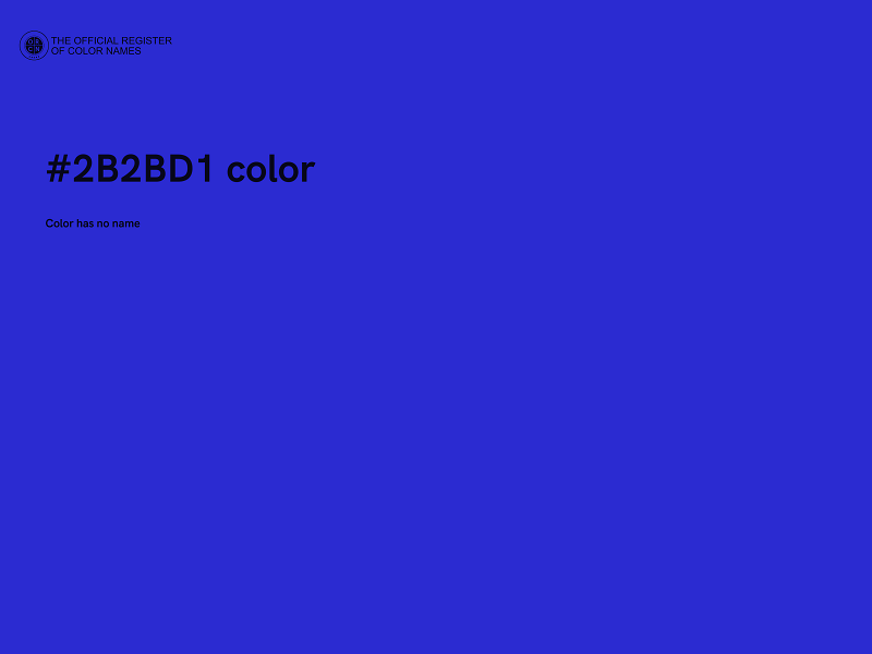 #2B2BD1 color image