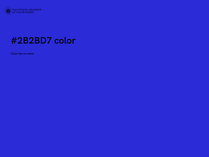 #2B2BD7 color image