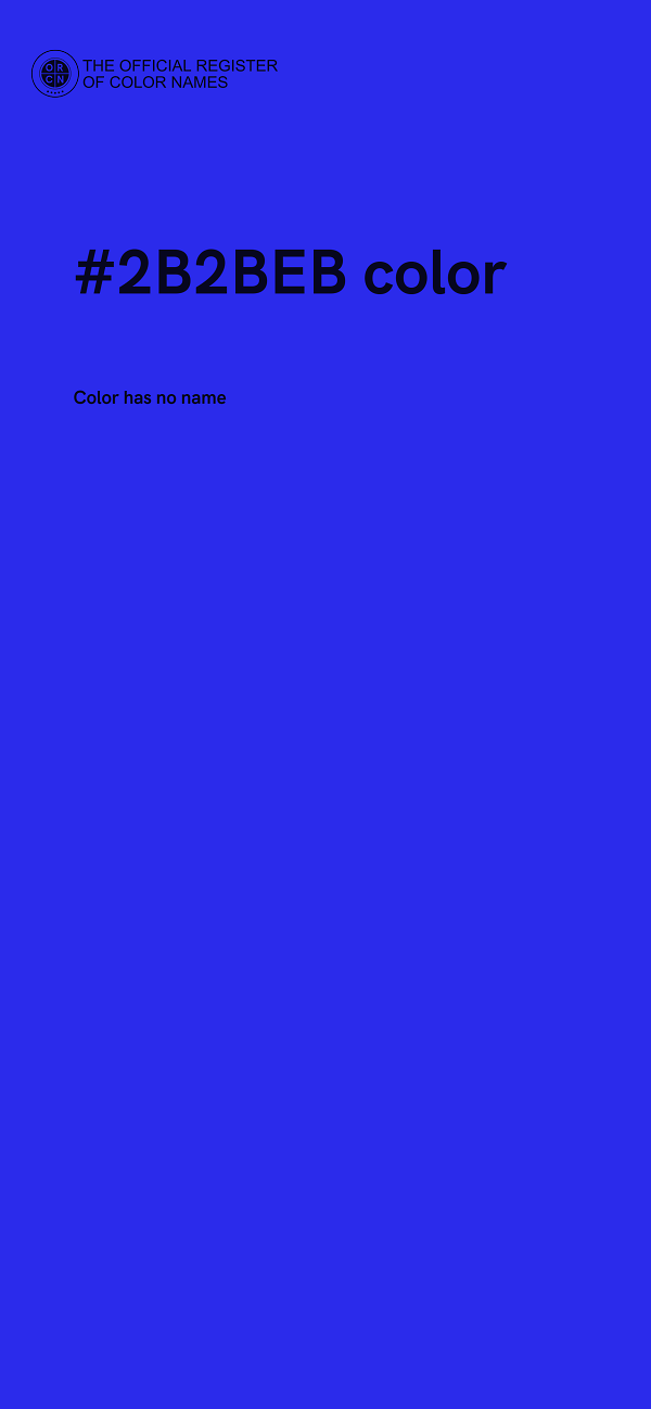 #2B2BEB color image