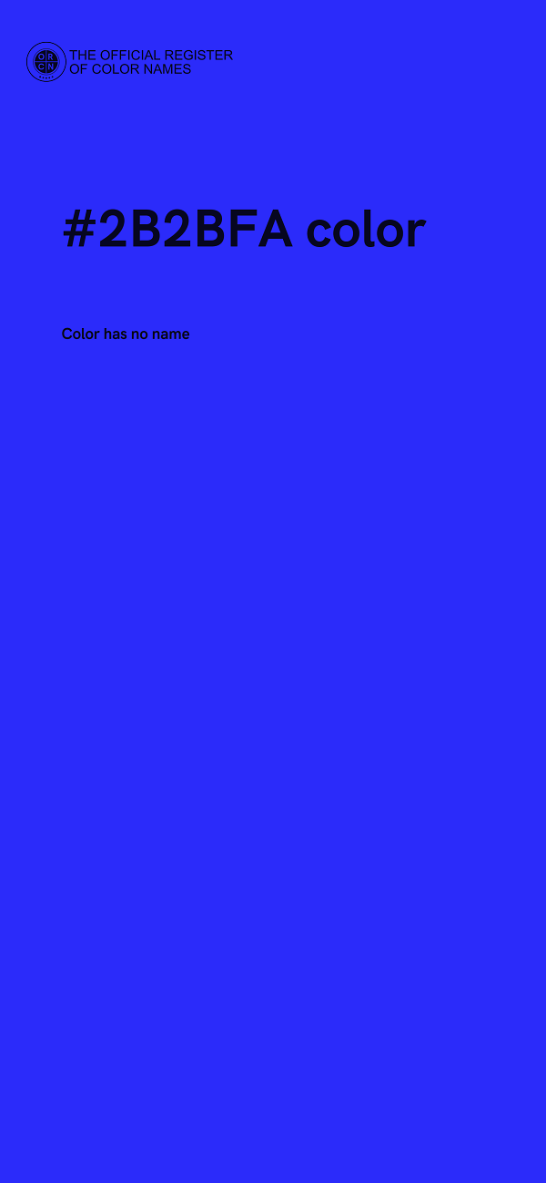 #2B2BFA color image