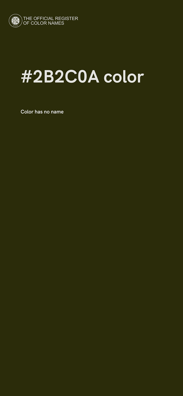 #2B2C0A color image