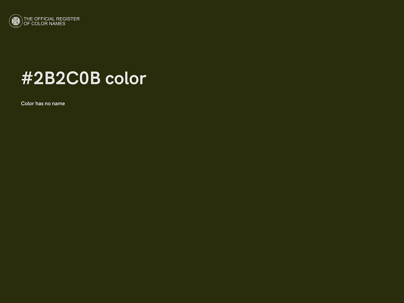 #2B2C0B color image