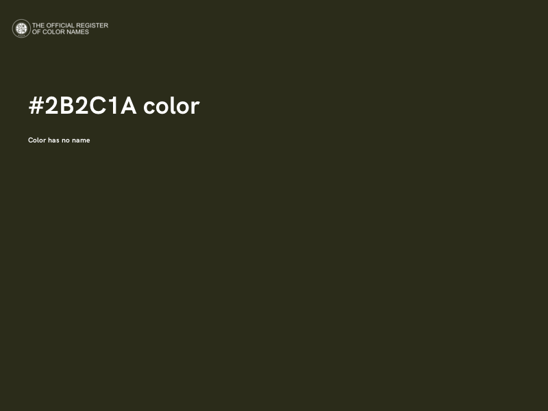 #2B2C1A color image