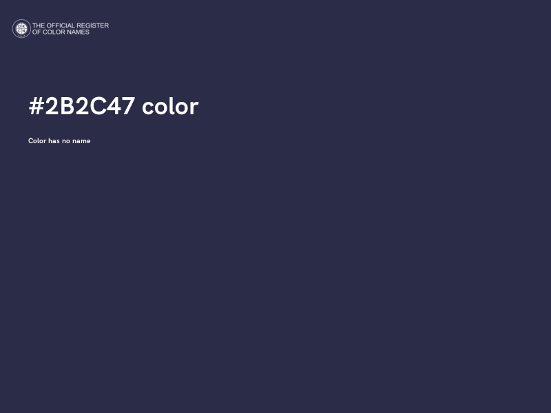 #2B2C47 color image