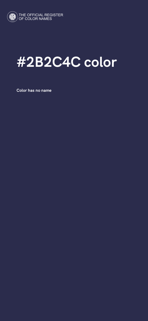 #2B2C4C color image