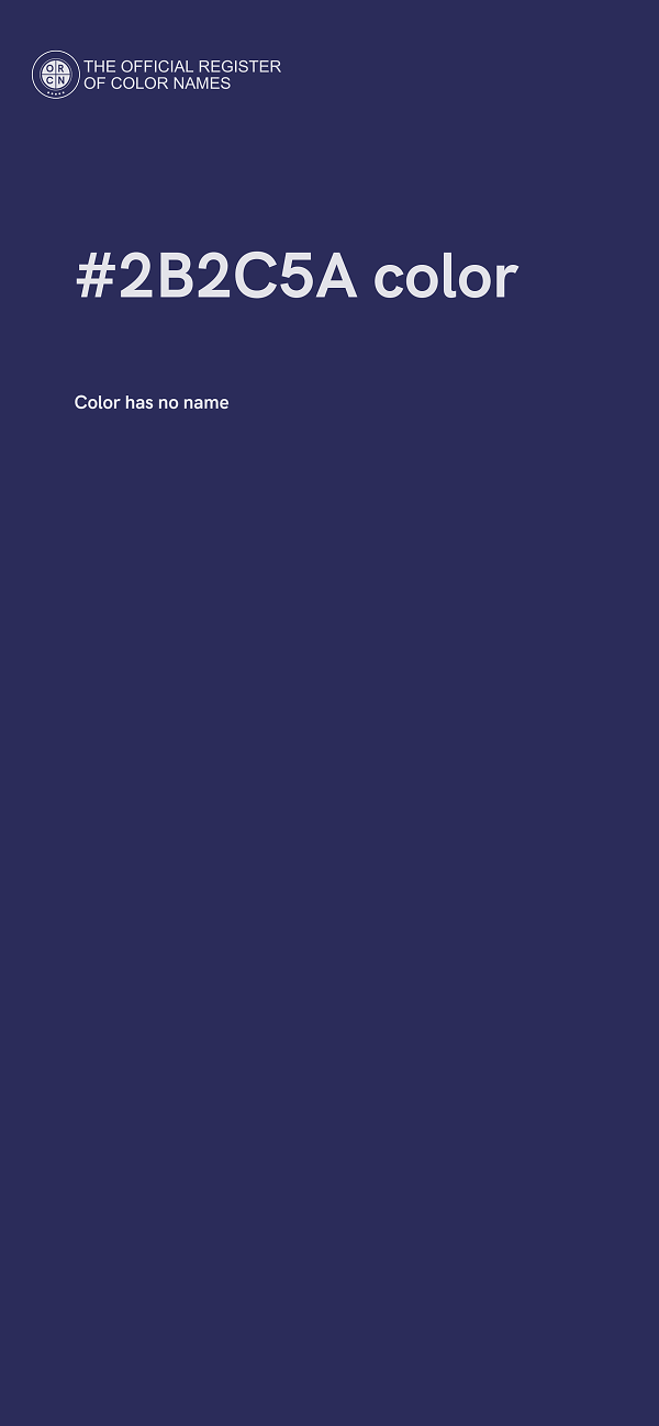 #2B2C5A color image