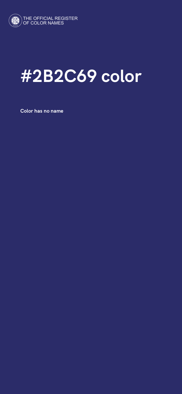 #2B2C69 color image