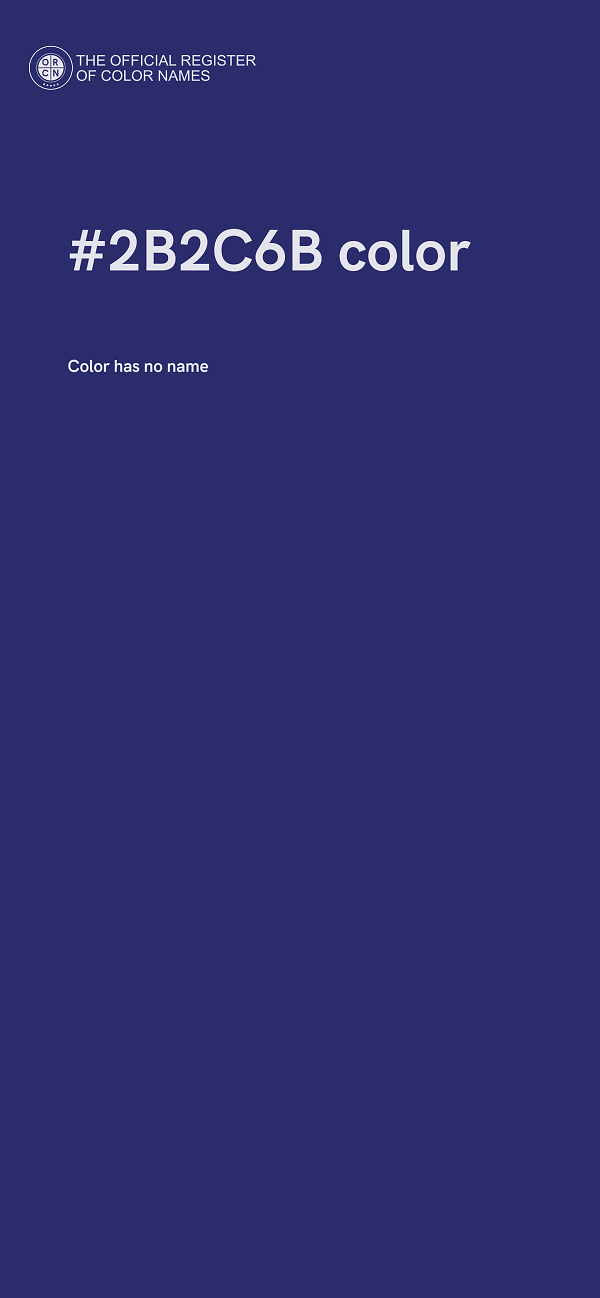 #2B2C6B color image