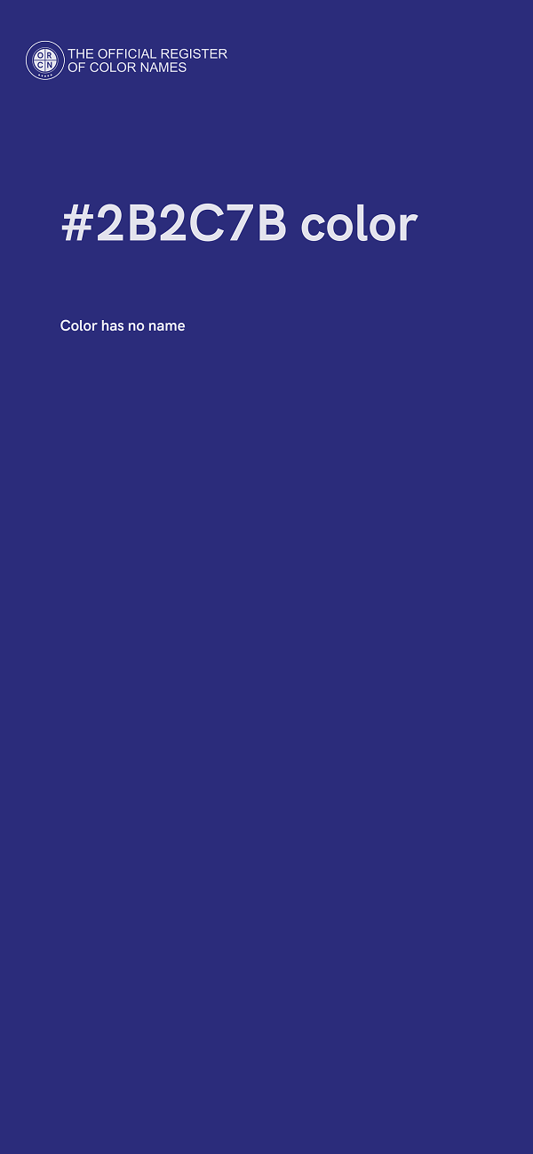 #2B2C7B color image