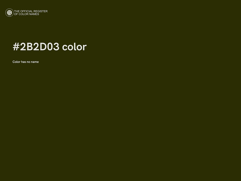 #2B2D03 color image