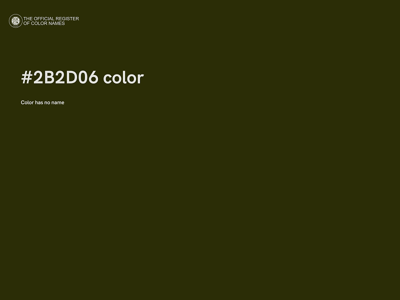#2B2D06 color image