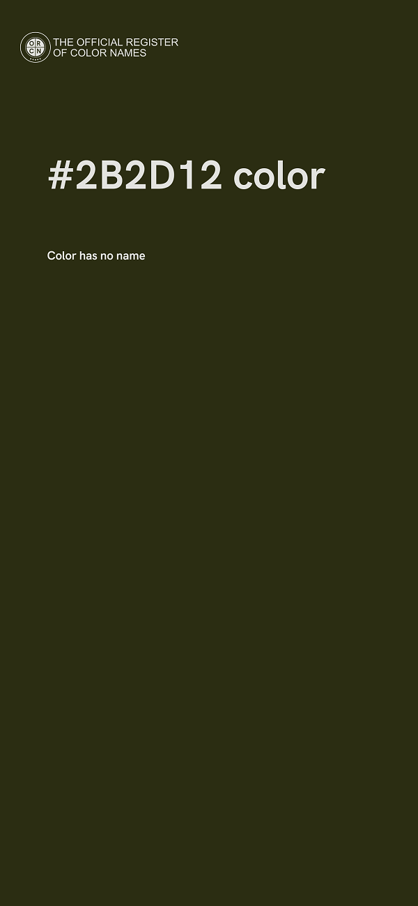 #2B2D12 color image