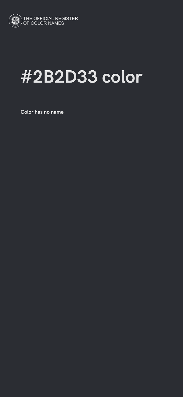 #2B2D33 color image