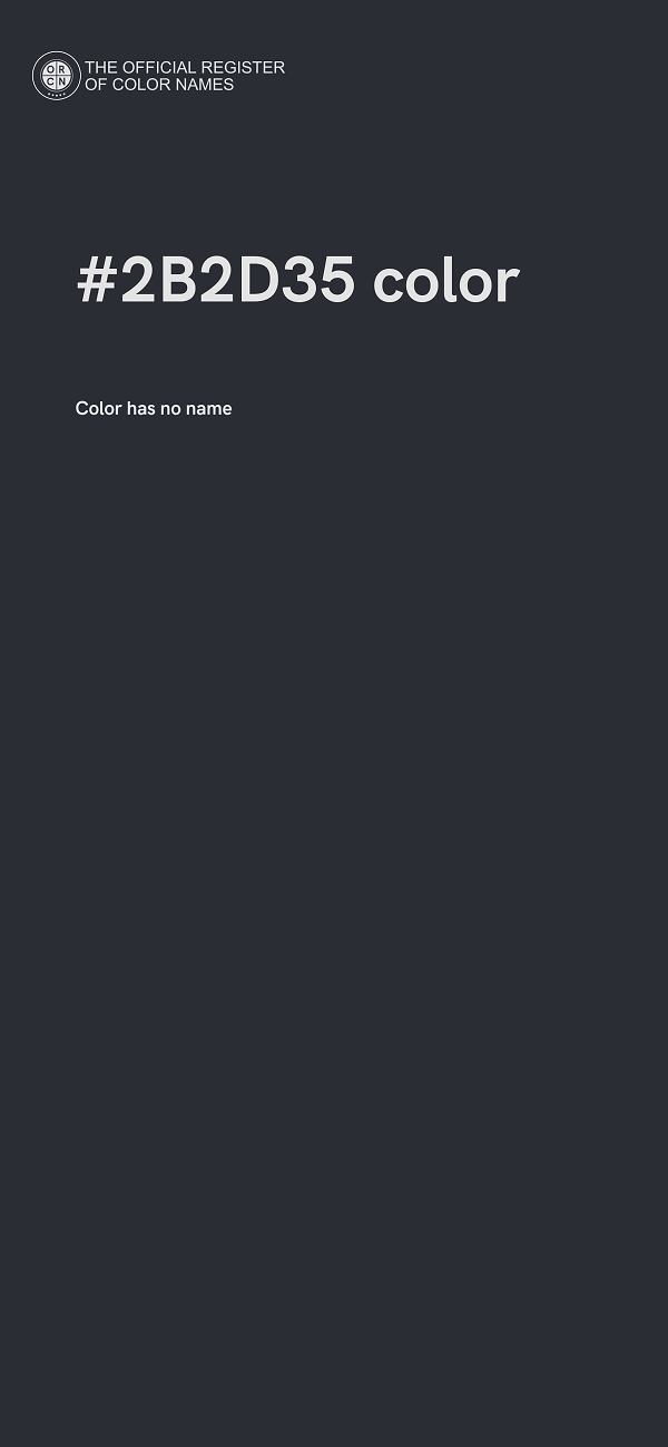 #2B2D35 color image