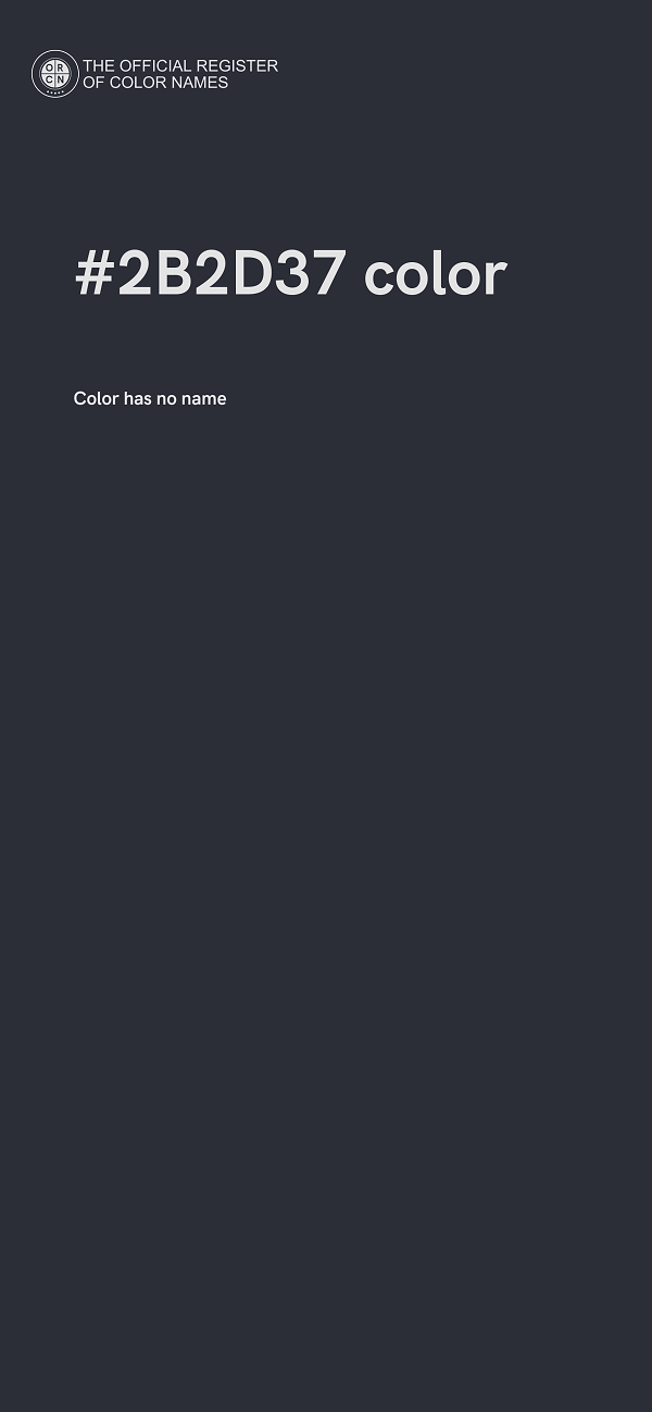 #2B2D37 color image