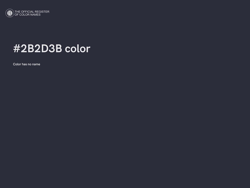 #2B2D3B color image