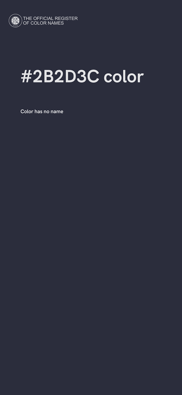 #2B2D3C color image