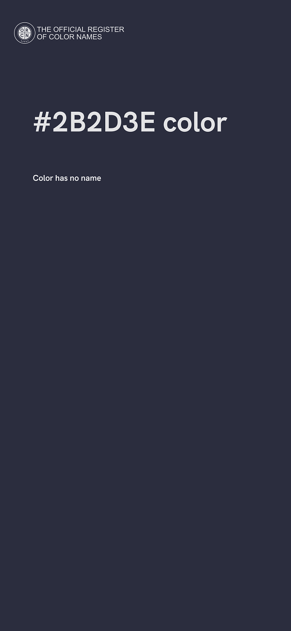 #2B2D3E color image