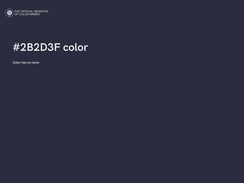 #2B2D3F color image