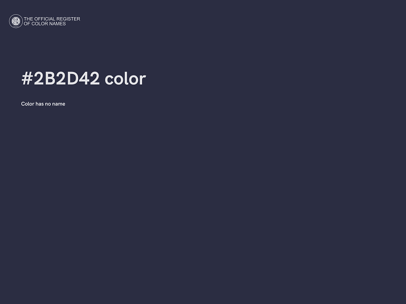 #2B2D42 color image