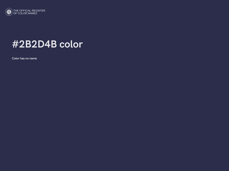 #2B2D4B color image