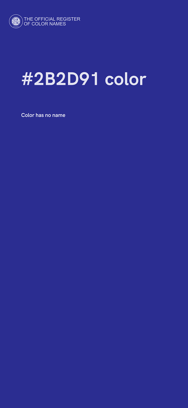 #2B2D91 color image