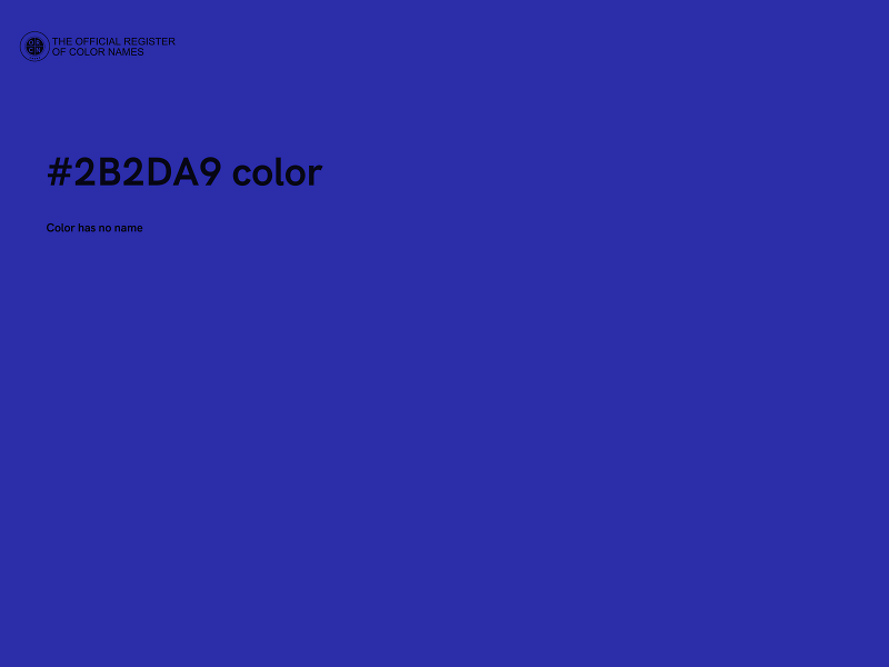 #2B2DA9 color image