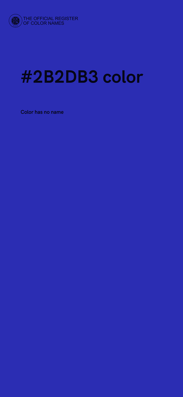 #2B2DB3 color image