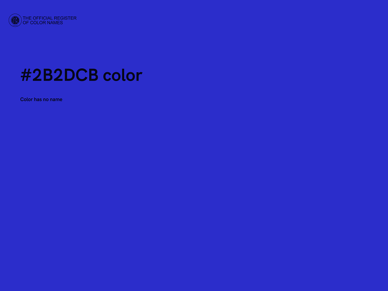 #2B2DCB color image