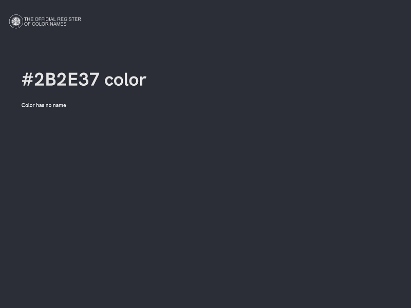 #2B2E37 color image