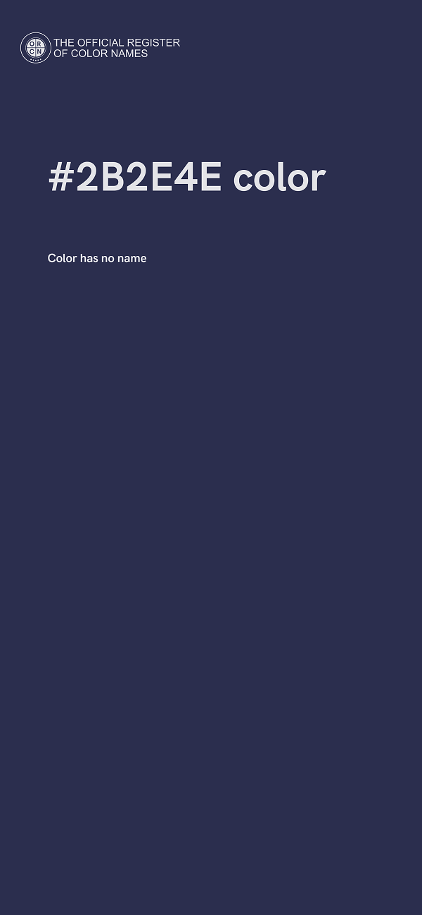 #2B2E4E color image