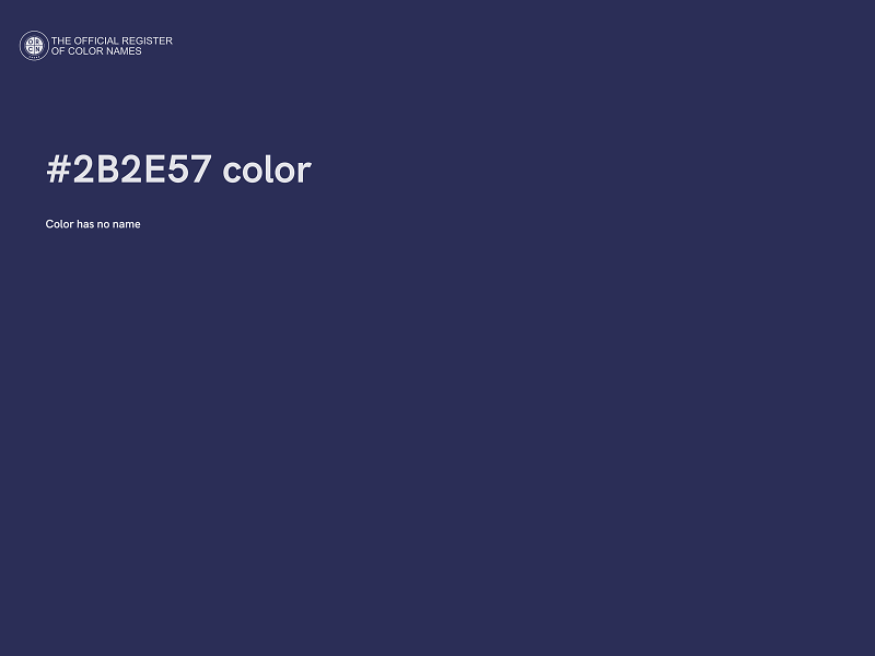 #2B2E57 color image