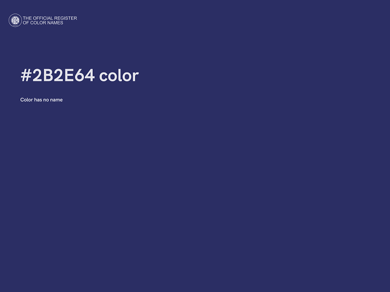 #2B2E64 color image