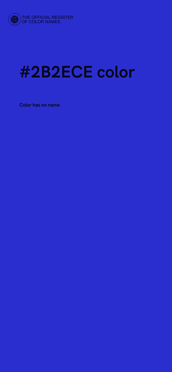 #2B2ECE color image