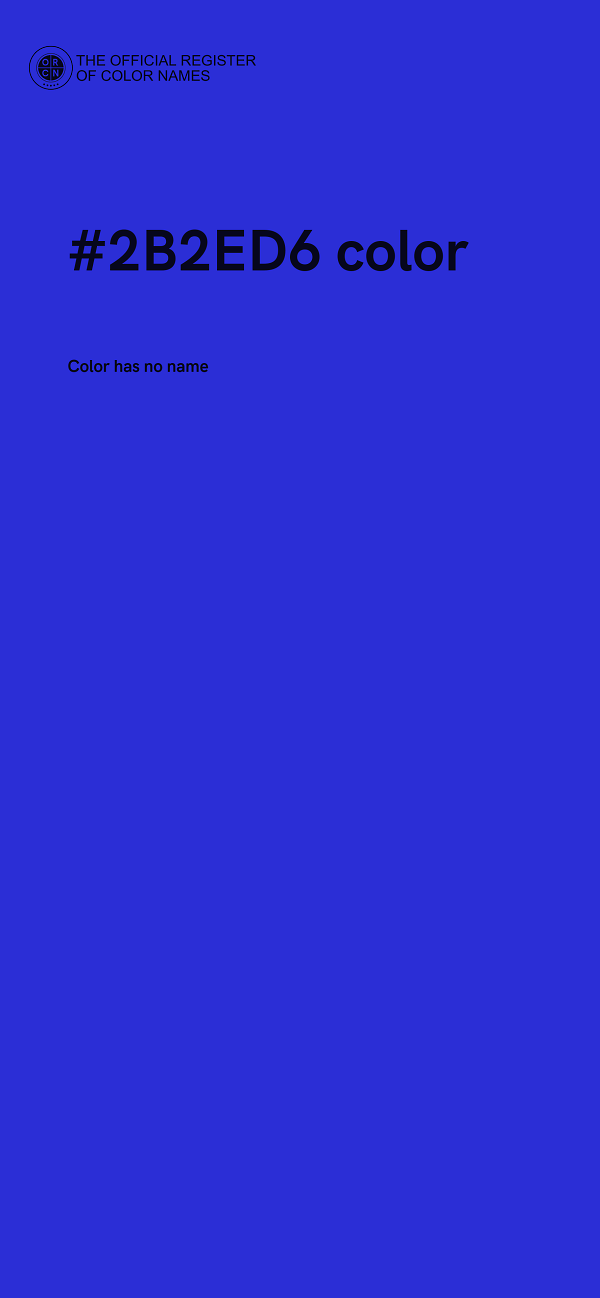 #2B2ED6 color image