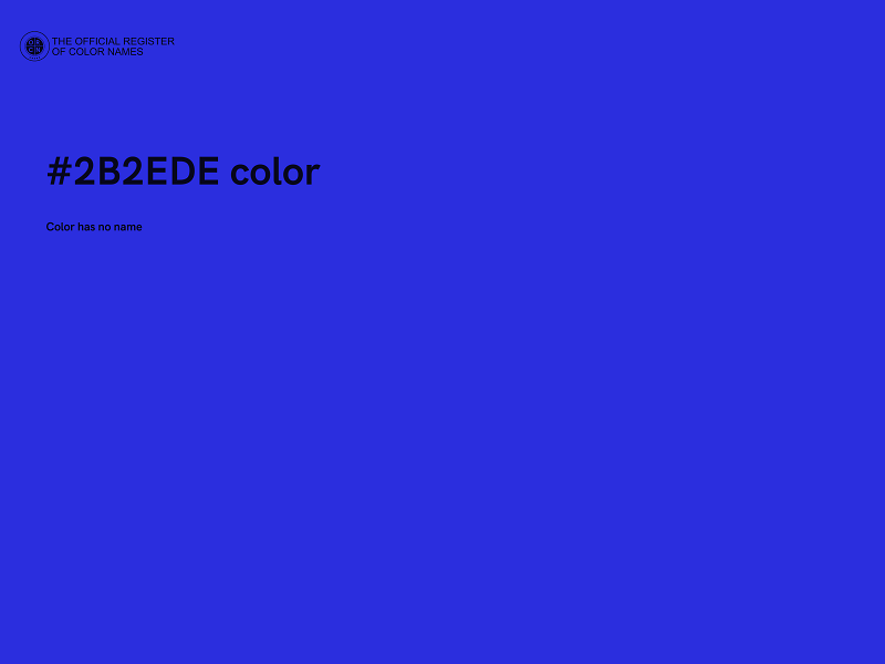 #2B2EDE color image