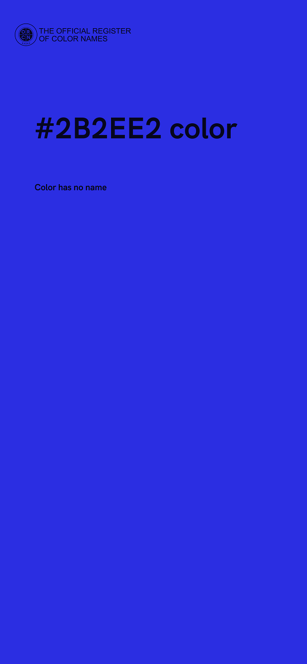 #2B2EE2 color image