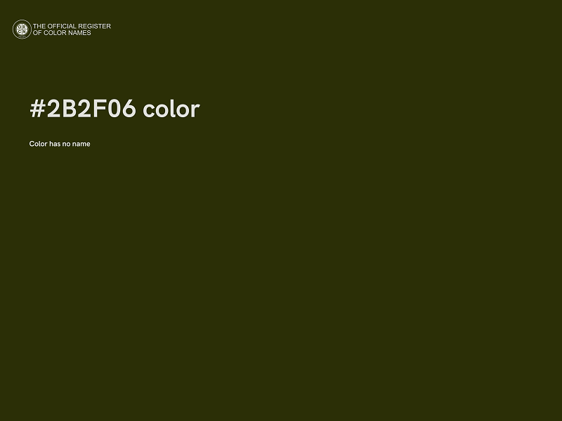 #2B2F06 color image