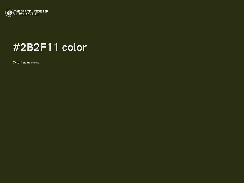 #2B2F11 color image