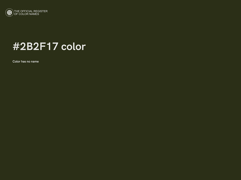 #2B2F17 color image