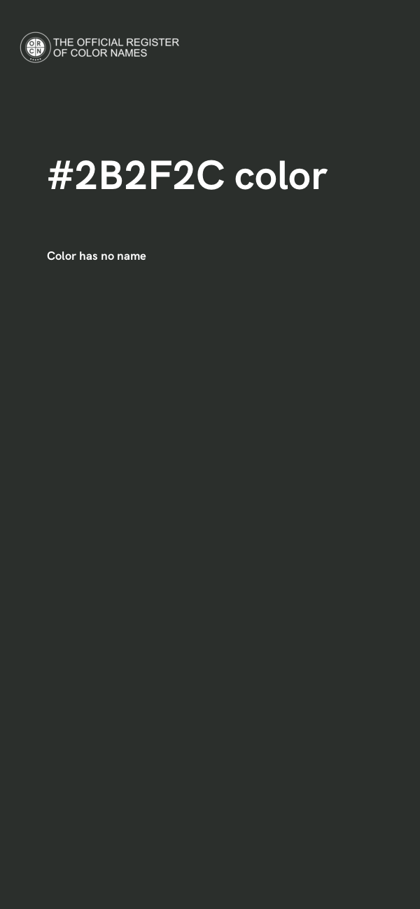 #2B2F2C color image