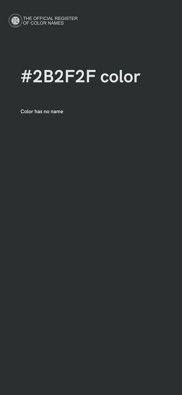 #2B2F2F color image
