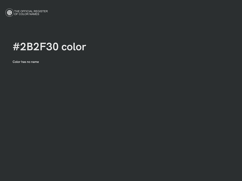 #2B2F30 color image