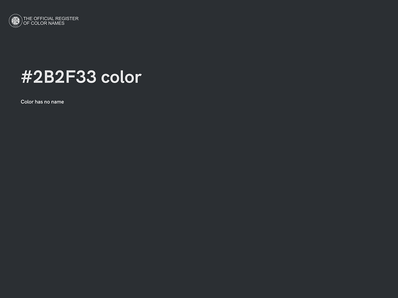 #2B2F33 color image