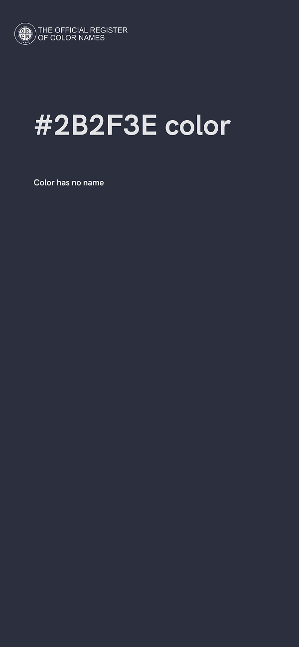 #2B2F3E color image