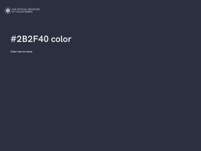 #2B2F40 color image