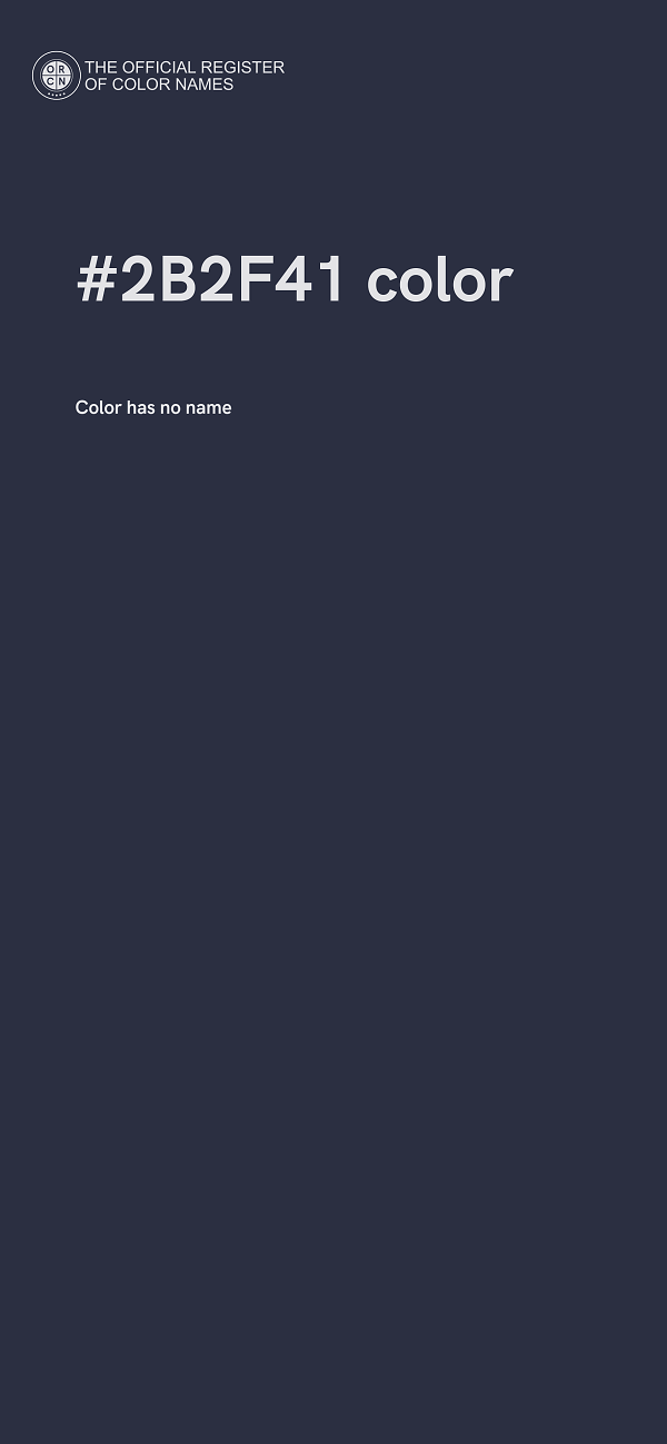 #2B2F41 color image