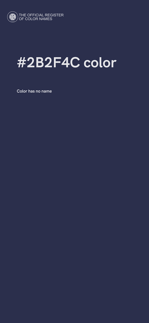 #2B2F4C color image